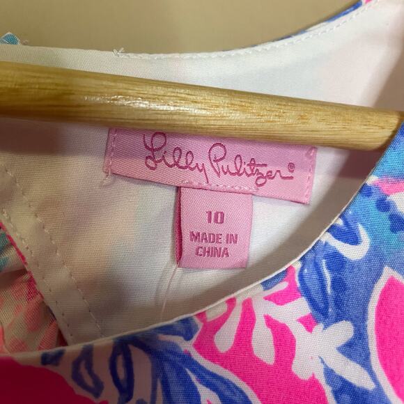 Lilly Pulitzer Fiesta Stretch Dress Aquadesiac Light Paschia Pink Size 10 New - Picture 4 of 6